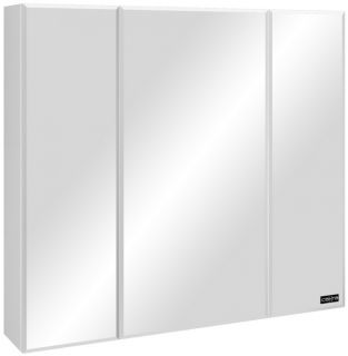 Зеркальный шкаф СанТа Стандарт 113017 90см белый